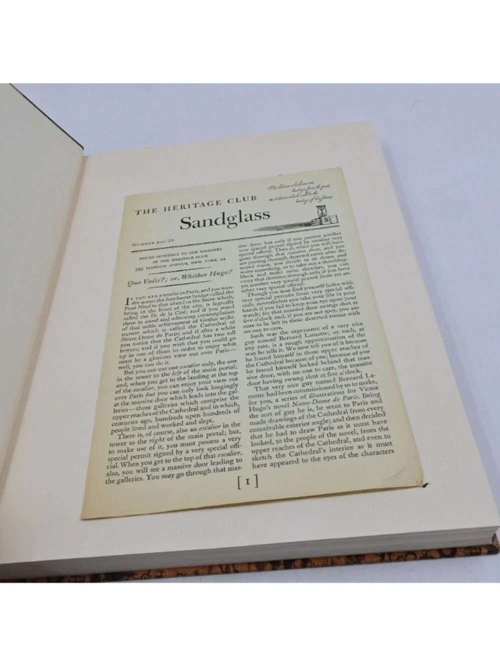 Heritage Press Notre-Dame De Paris Victor Hugo 1955 Hardcover Book Slipcase